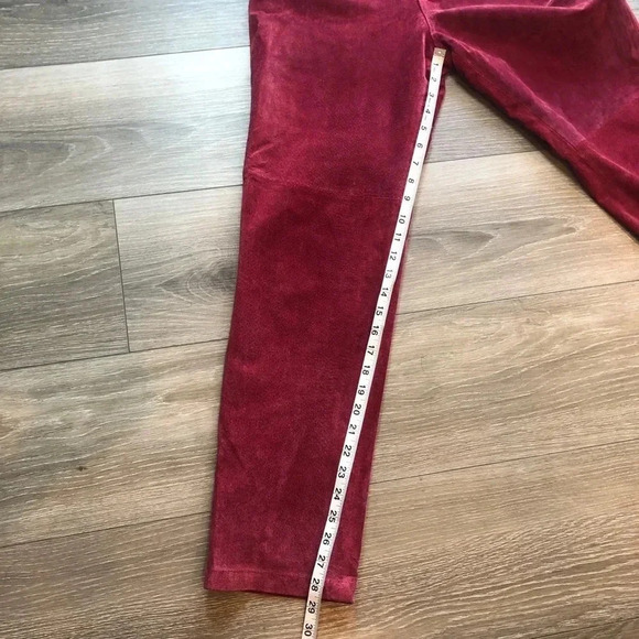 Chadwick’s Burgundy Genuine Leather Pants Size 6P - Picture 4 of 11